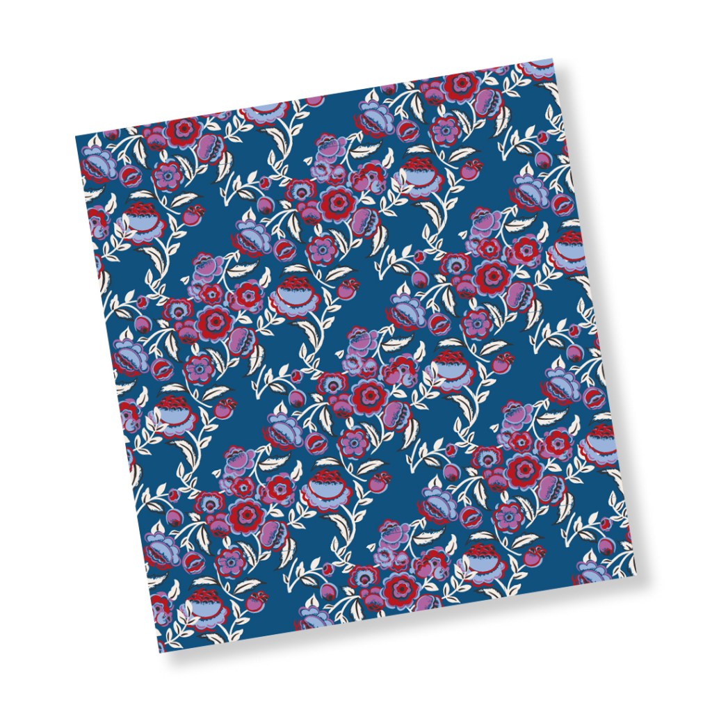 Bubbly Flowers Blue- Vera Bradley Pattern