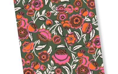 Vera Bradley - Bubbly Flowers Green Pattern